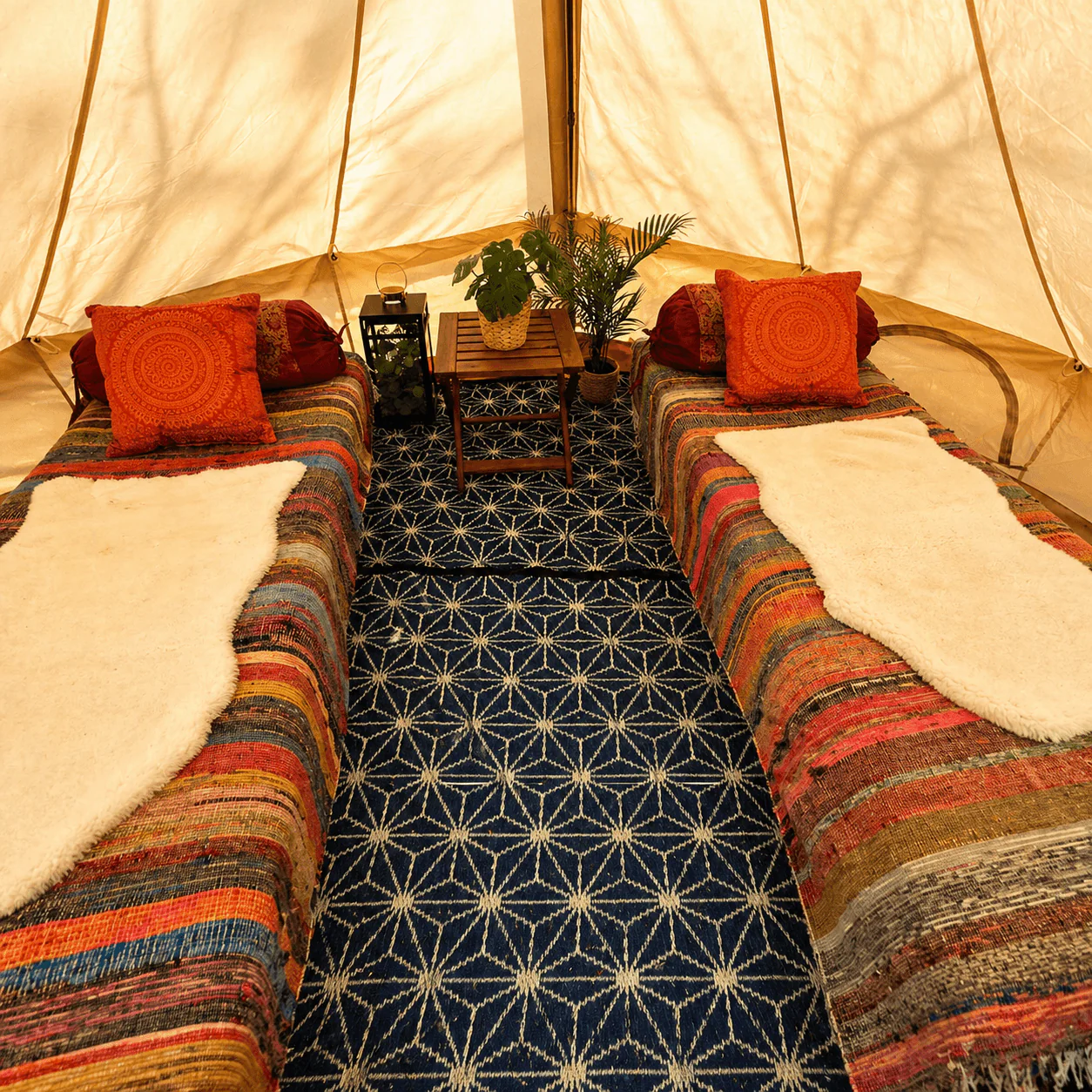 3m Bell Tent Fireproof With Stove Hole & Flap (No Centre Pole) - Image 5