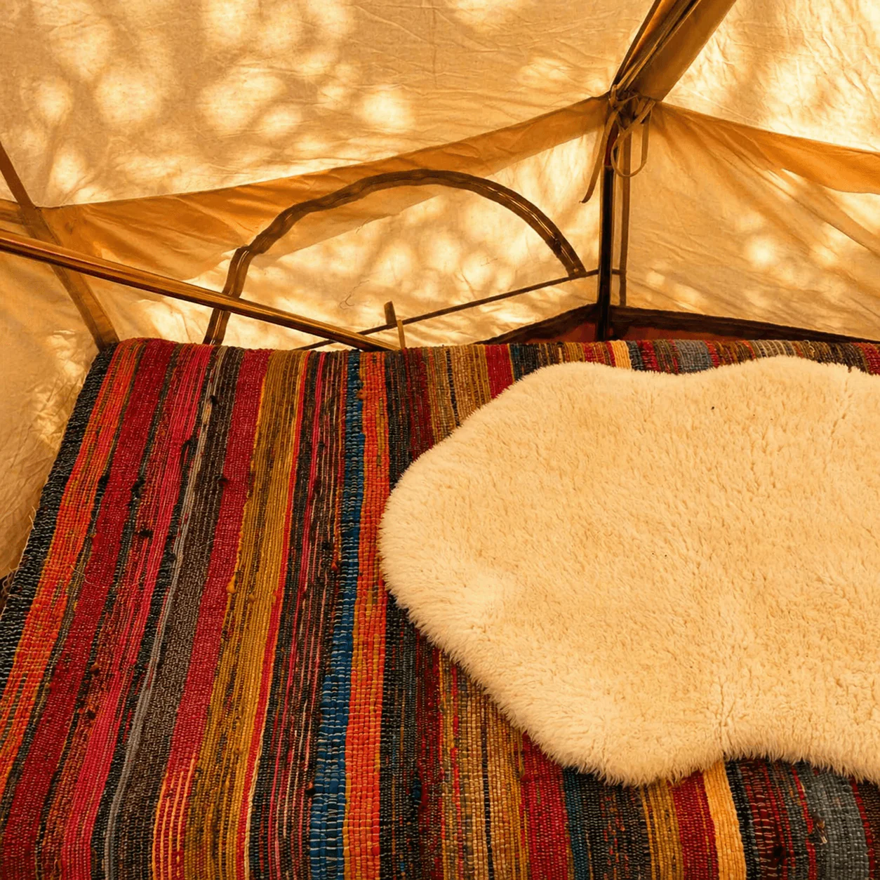 3m Bell Tent Fireproof With Stove Hole & Flap (No Centre Pole) - Image 8