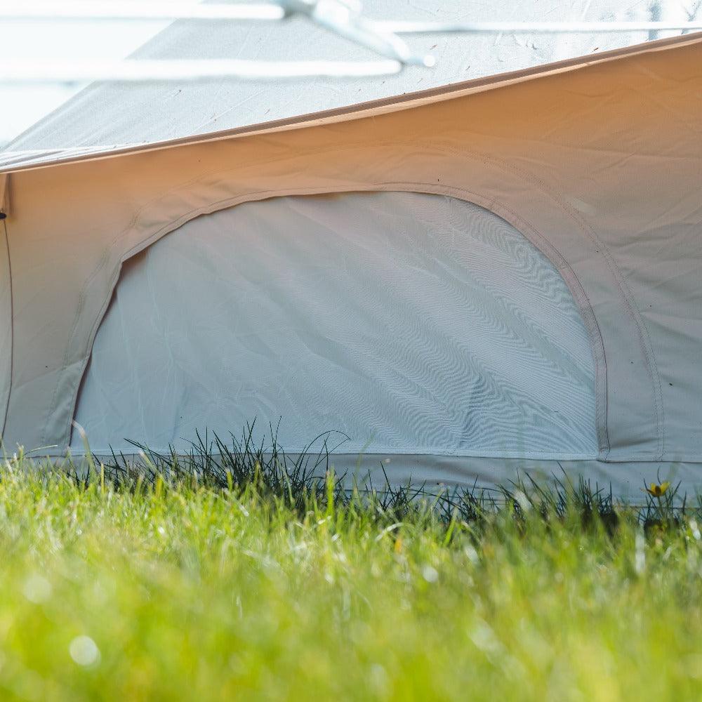 4m Bell Tent Fireproof With Stove Hole & Flap - Image 8