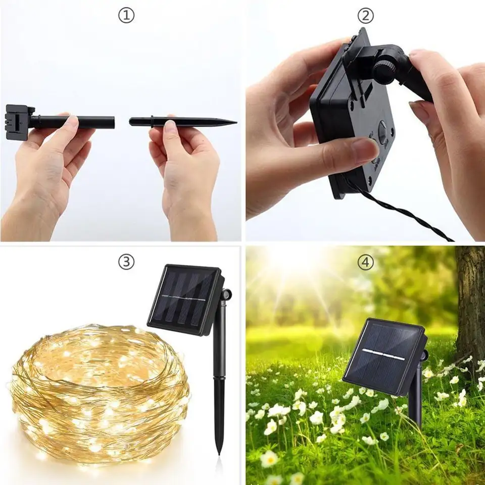 Solar Fairy String Lights X 2 - Image 4